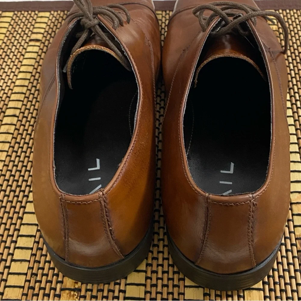 RAIL Brown Leather Cap Toe Oxford Dress Shoes Men’s EU‎ 43 / US 10 Made Romania